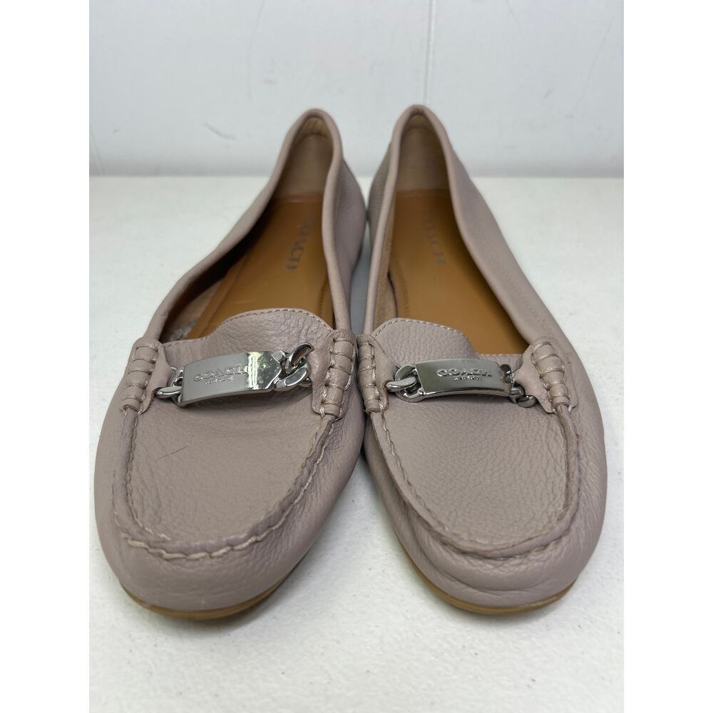 COACH Olive A7751 Taupe Pebbled Leather Women’s Loafer Size 8B - Picture 4 of 8